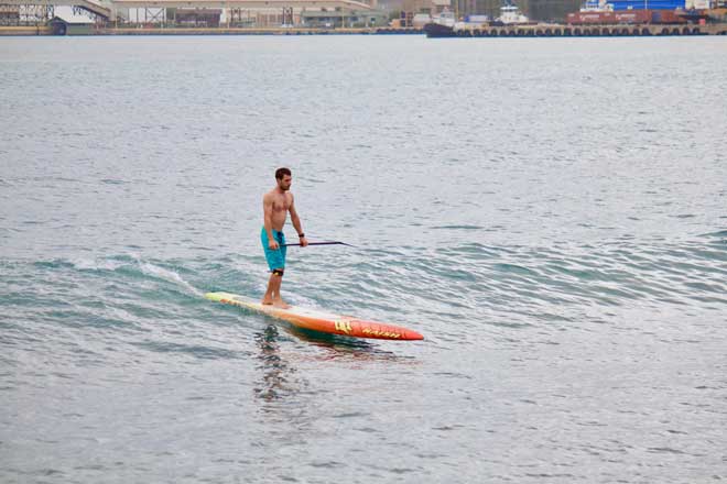 SUP Training im Hafen von Kahului